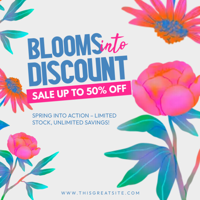 Copy of Spring Sale Discount ads | PosterMyWall