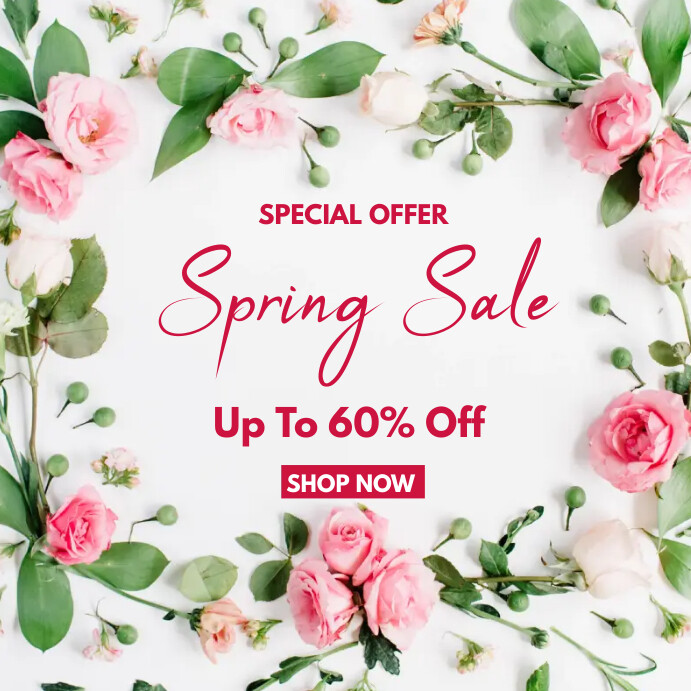 spring sale discount Template | PosterMyWall