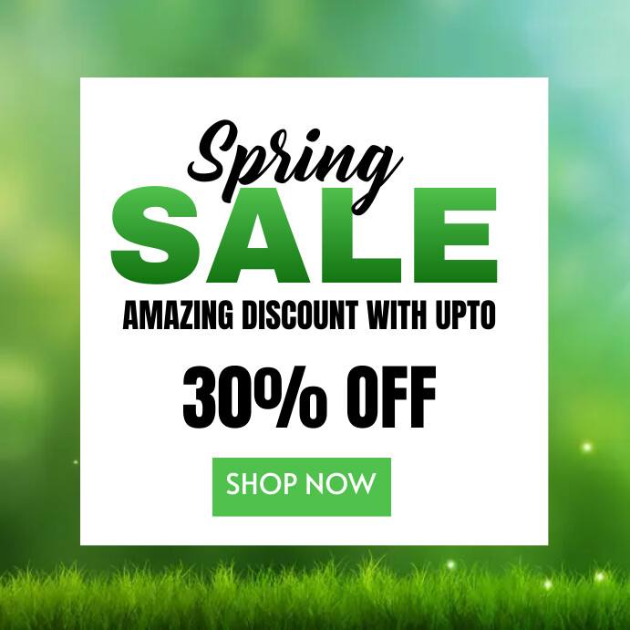 Spring Sale Discount Template | PosterMyWall