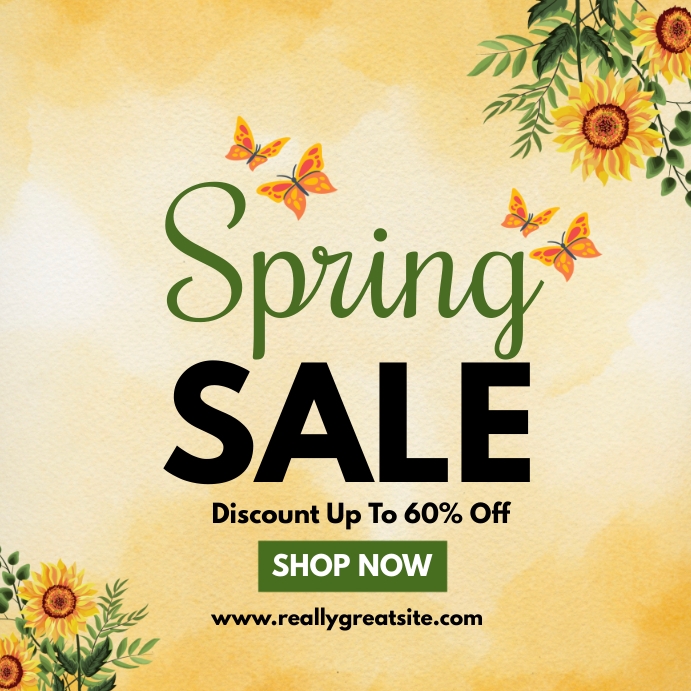 Copy of spring sale discount | PosterMyWall
