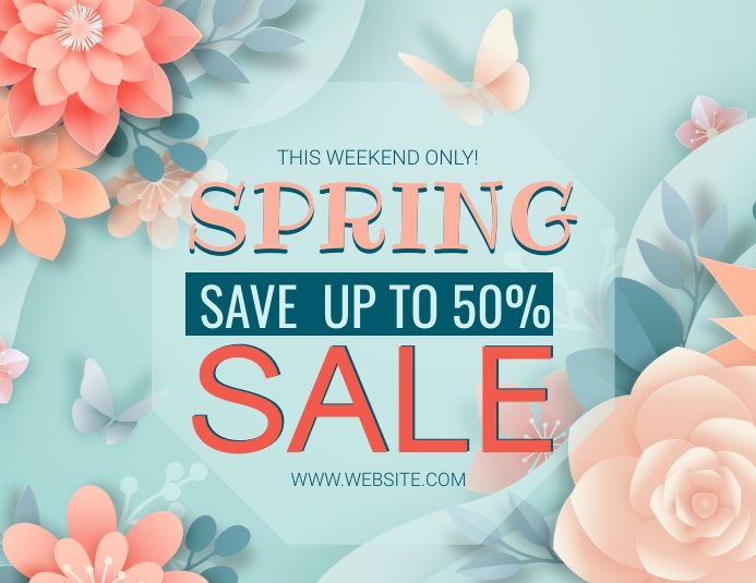 Spring Sale EVENT Flyer Template 传单(美国信函)