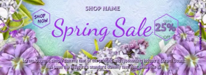 spring sale facebook cover template