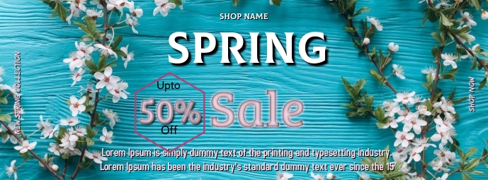 Spring sale facebook cover Template | PosterMyWall