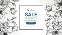 Spring sale facebook video Ad template Facebook-omslagvideo (16:9)
