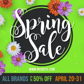 Spring Retail Sale Event poster template,spring retails | PosterMyWall