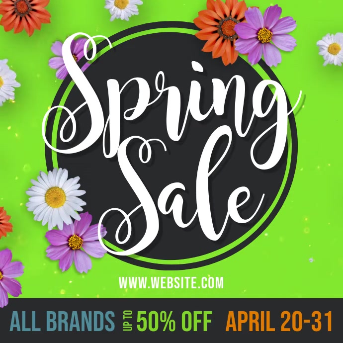 Spring Advertisement Video Spring Sale Fashion Advertising Video Template | PosterMyWall