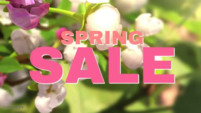 Spring Flowers Advert Spring Sale Flowers Video Advert Social Media Template | PosterMyWall