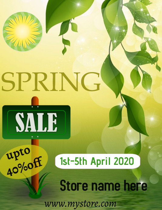 Spring Retail Sale Spring Sale Flyer Template | PosterMyWall