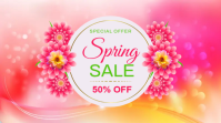 Spring Sale Flyer Template Digital Display (16:9)