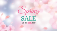 Spring Sale Flyer Template Affichage numérique (16:9)