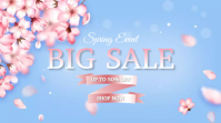 Spring Sale Flyer Template Pantalla Digital (16:9)