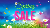 Spring Sale Flyer Template Affichage numérique (16:9)