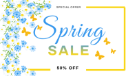 Spring Sale Flyer Template Affichage numérique (16:9)