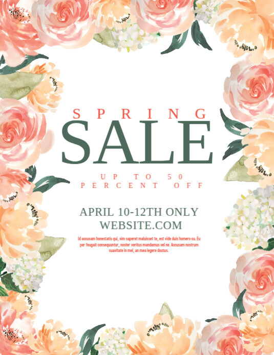 Spring Sale Template | PosterMyWall