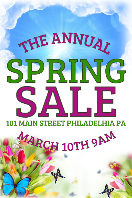 Spring Sale Template | PosterMyWall