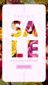 Spring Sale Fullcolor template Instagram-verhaal