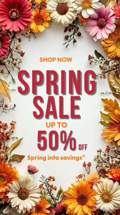 Spring Sale Instagram Reel template