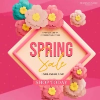 SPRING SALE INSTAGRAM SQUARE DESIGN TEMPLATE
