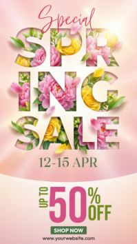 Spring Sale Instagram Story template