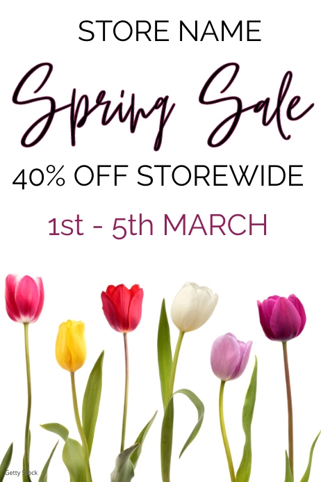 Spring Ad Flyer Spring Sale IPster Ad Template | PosterMyWall
