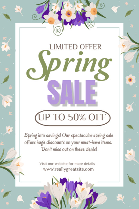 Copy of Spring Sale Offer Template 2025 | PosterMyWall