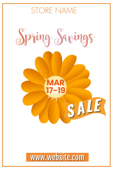 Spring Sale Poster Template | PosterMyWall