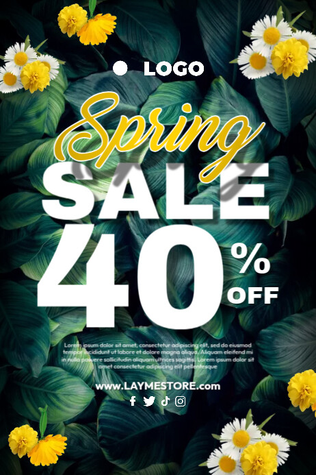 Spring Sale Poster Template | PosterMyWall