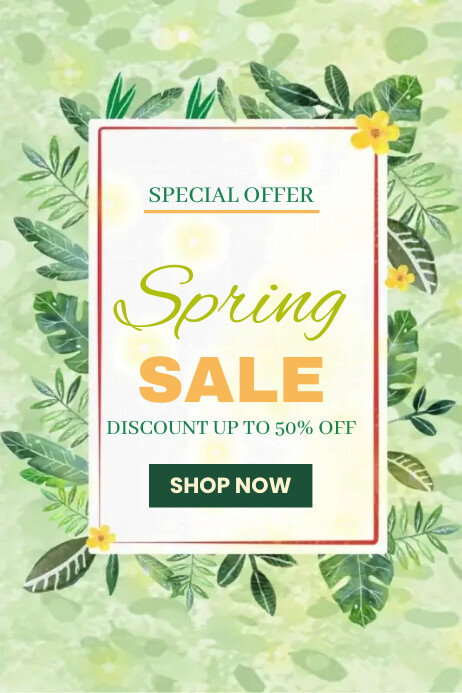 Spring Sale Poster Template | PosterMyWall