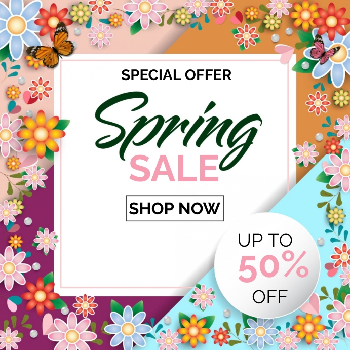 Plantilla de Póster de Venta de Primavera | PosterMyWall