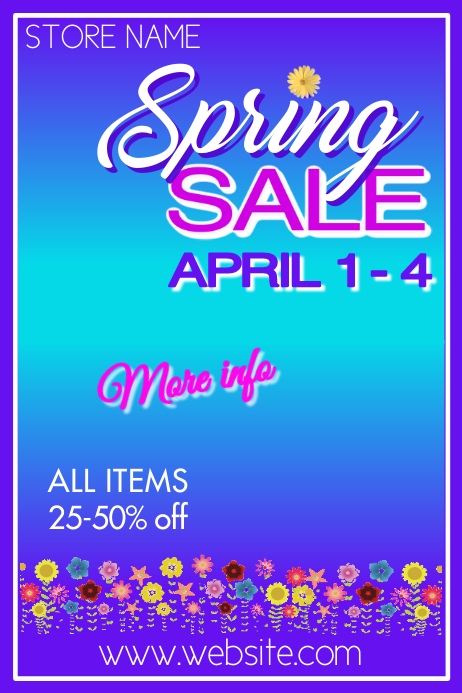 Spring Sale Poster Template | PosterMyWall