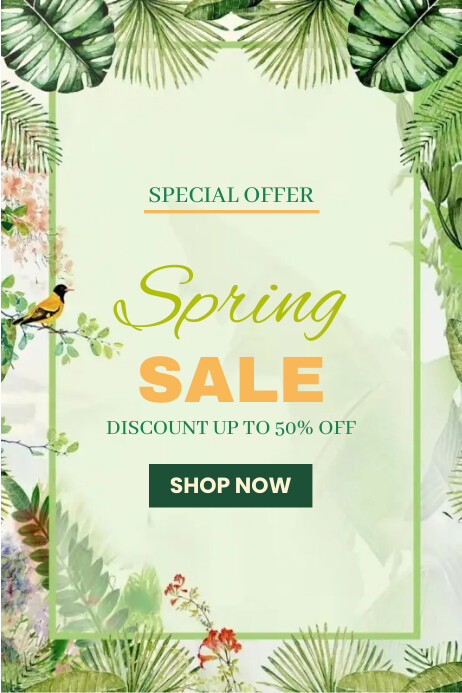 Spring Sale Poster Template | PosterMyWall