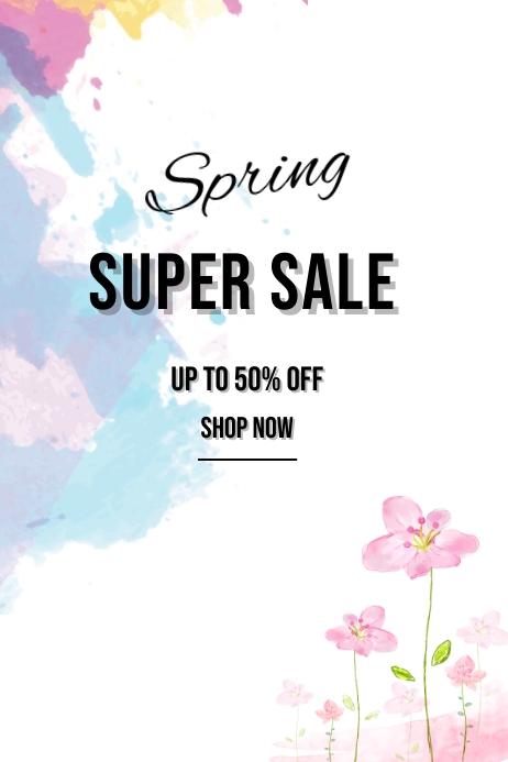 Spring Sale Poster Template | PosterMyWall