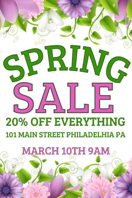 Spring Sale Template | PosterMyWall