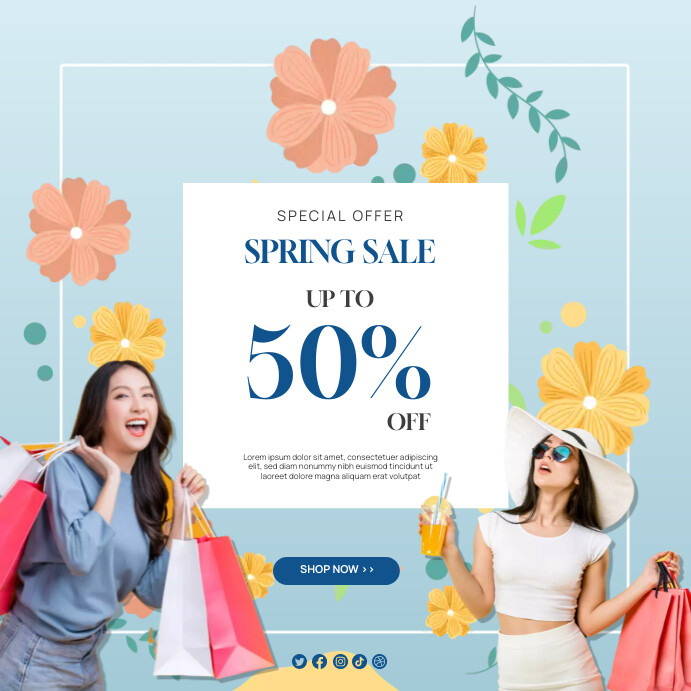 Spring Sale Poster Template | PosterMyWall