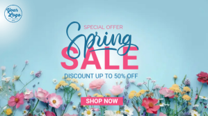 Spring Sale Promotion Presentación (16:9) template