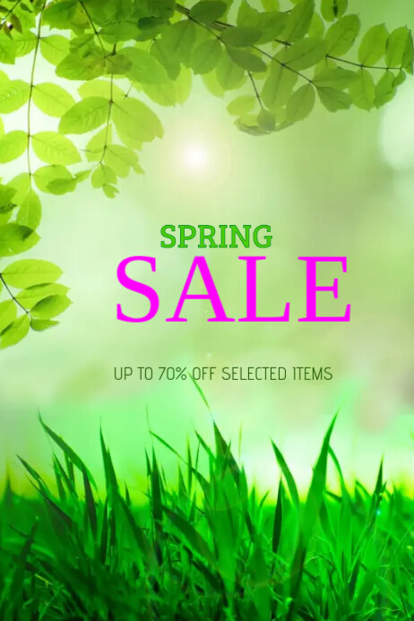 spring sale promotion flyer template | PosterMyWall