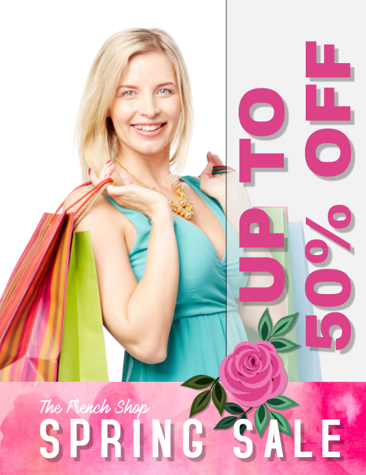 Spring Retail Sale spring sale retail sales flyer Template | PosterMyWall