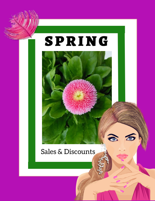 Spring Flowers Advert Copy of spring/sale/retail/store ad/primavera/flower | PosterMyWall