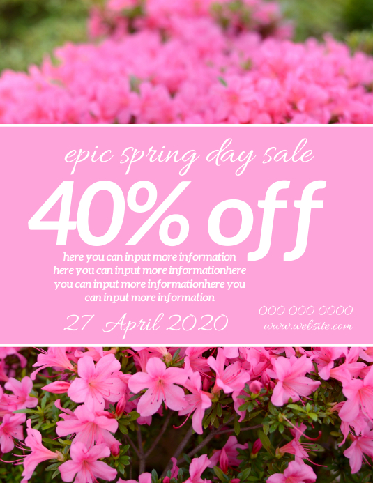 Copy of spring sale sales Event Template | PosterMyWall