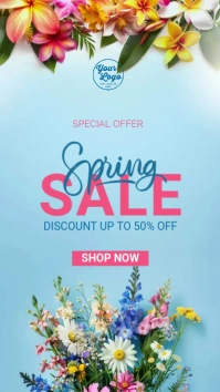 Spring Sale Social Media Story template