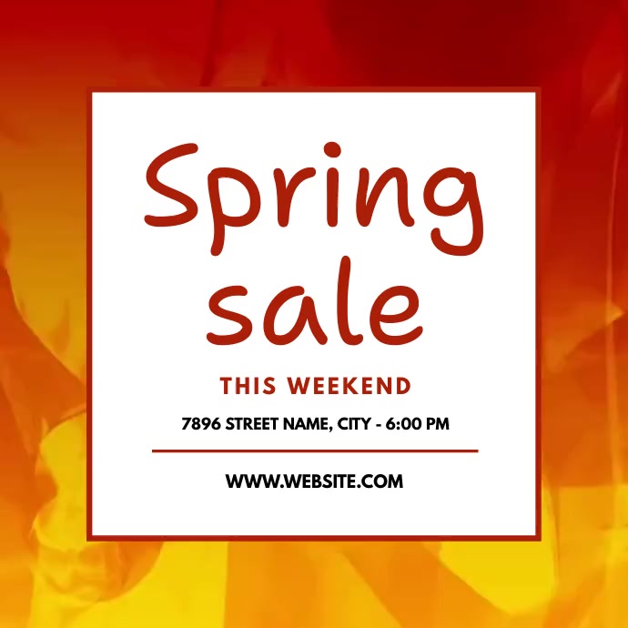 Spring sale this weekend Template PosterMyWall