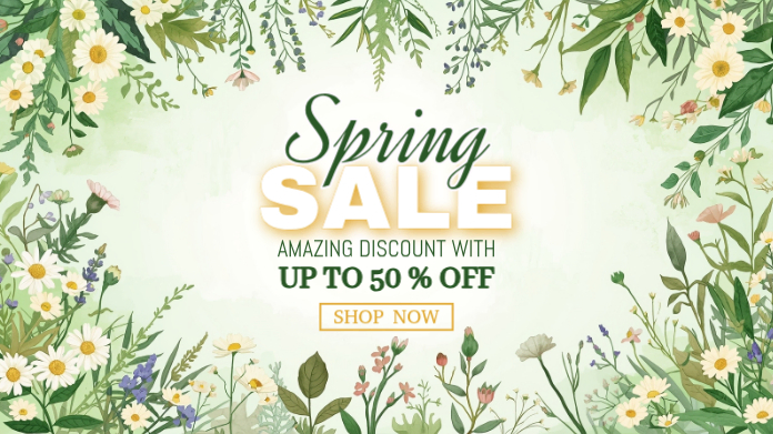 Spring Sale Twitter Post Template | PosterMyWall