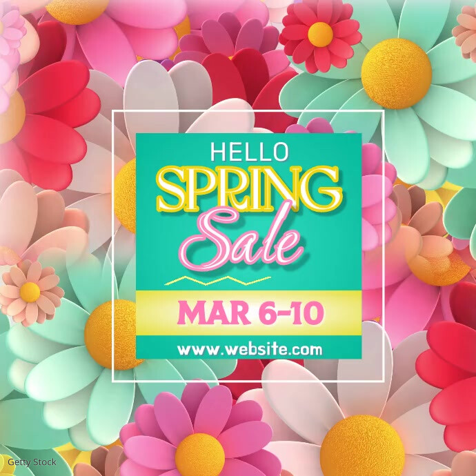 Spring Advertisement Video Copy of Spring Sale Video Ad | PosterMyWall