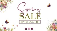 Spring Sale Video Ad Pantalla Digital (16:9) template