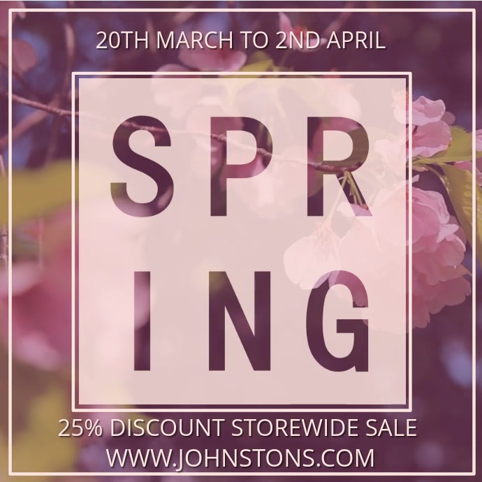 Spring Sale Video Ad Template | PosterMyWall