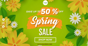 Spring Sales Facebook Ad template