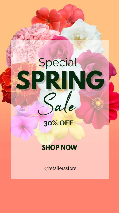 Spring Sales design Template | PosterMyWall