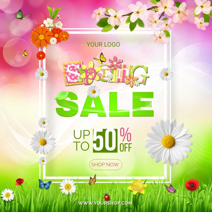 Spring sales flyer Template | PosterMyWall