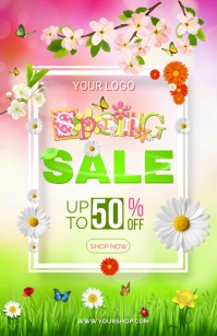 Spring sales flyer Template | PosterMyWall