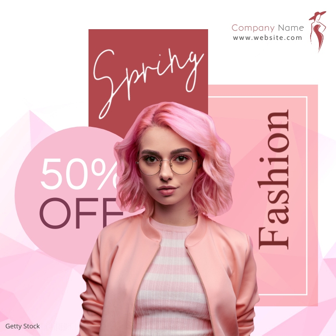 spring sales minimal template Instagram Post